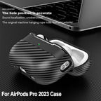 Carbon Fiber Case For AirPods Pro 2023 Wireless Earphone Case For AirPods Pro 2 3 1 Protective Cover For Air Pods Pro 2nd 3rd