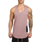 Brand Gym Sport Clothing Cotton Singlets Bodybuilding Stringer Tank Tops Mens Fitness Shirt Muscle Guys Sleeveless Running Vests