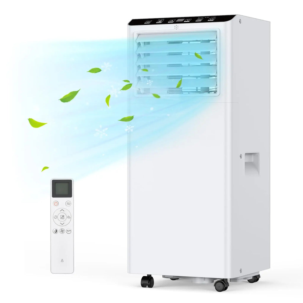 7000 BTU Portable Air Conditioner, 3-in-1 Cooling Dehumidifier & Fan, 2 Speeds, No External Unit, Quiet For Rooms Up To 30 m²