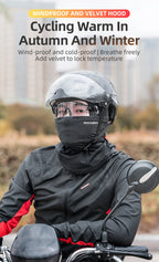 ROCKBROS Cycling Caps Full Face Mask Winter Breathable Windproof Fleece Bike Neck Cover Scarf Mask Skiing Motorcycle Bicycle Hat