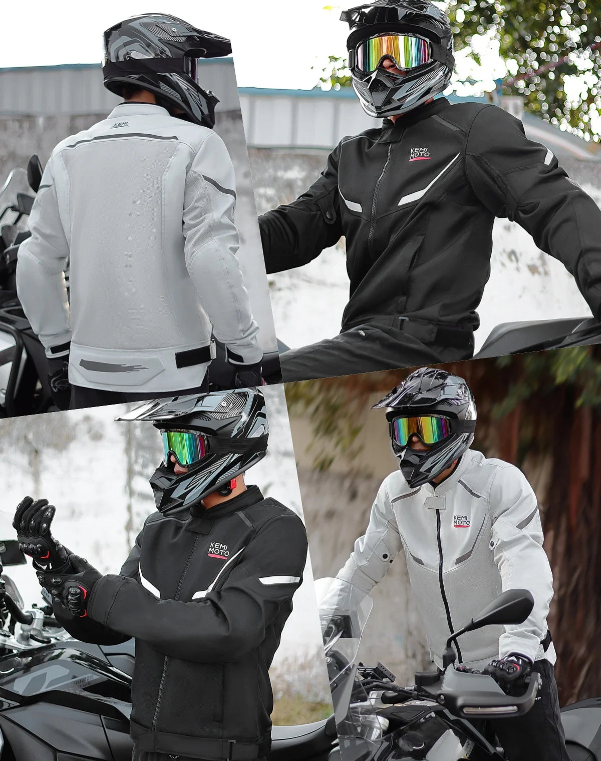 Summer Motorcycle Jacket Men's Riding Clothing Breathable CE Protector Gear Soft Mesh Inner Outdoor Motocross Outfit Off-road Cycling
