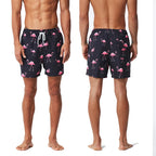 DATIFER Summer New Fashion Polyester Men Shorts Beach Quick Dry Printing Swimsuit Plus Size Mesh Liner Surfing Gym Shorts Men