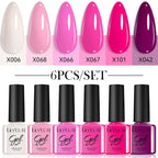 LILYCUTE Nail Gel Polish Set Pink Green Spring DIY Nail Art Design Long Lasting Soak Off UV Gel Manicure Painting Gel Vernis Kit