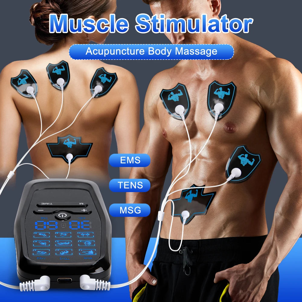 Ems Eletric Muscle Stimulator Therapy High-Frequency Tens Muscle Stimulator Physiotherapy Pulse Body Massager Slimming Machine Ürün ana görseli