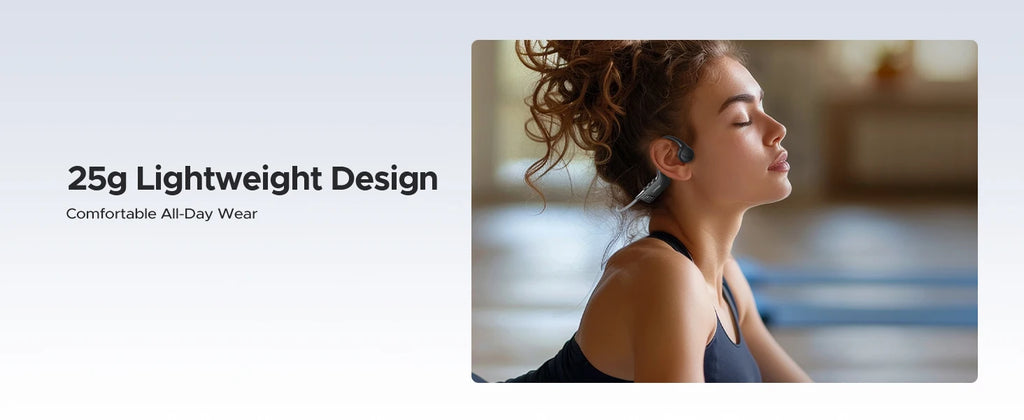DOOGEE BoneBeat Run Bone Conduction Headphones Open-Ear Wireless Sports Earphone 10 Hours Battery Life for Running, Cycling