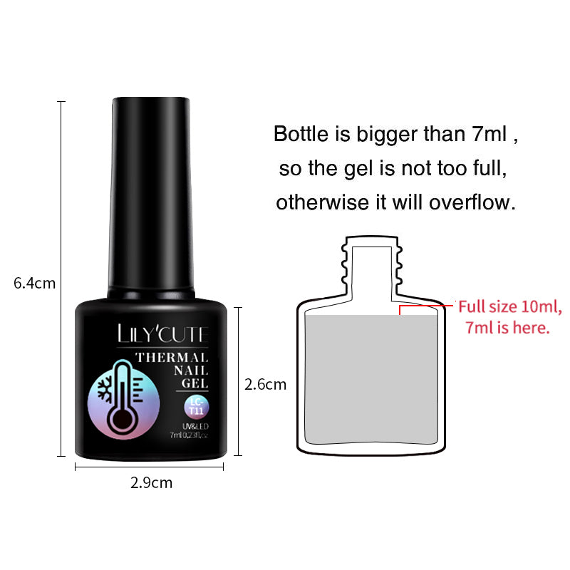 LILYCUTE 7ML 6PCS Neon Gel Nail Polish Set fluorescent Series Color Changing Semi Permanent Soak Off Manicure kit Nail Art Gel