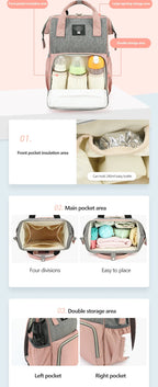 Nappy Changing Baby Nursing Bags Baby Diaper Bag Waterproof Backpack Fashion Mummy Maternity Mother Brand Mom Backpack for Mom