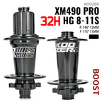 2024 KOOZER XM490 PRO BOOST Mountain Bike Hubs Steel shaft Sealed Bearing 148x12MM 110x15MM 141x5MM 28H 32 Holes Noise hub