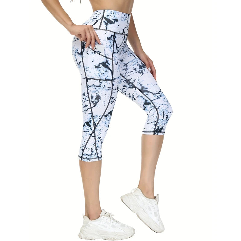 Women's High Waist Yoga Pantyhose with Pockets Tummy Tightening Sweatpants (Non-See-Through) Sports Fitness Running Pantyhose Ürün ana görseli