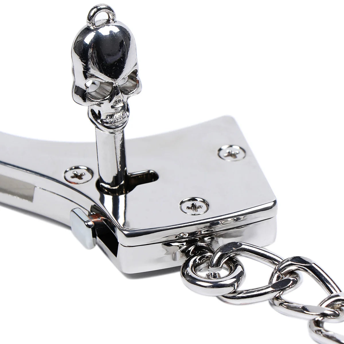 DUTRIEUX Stainless Steel Handcuffs Adjustable Fetish Restraints BDSM Bondage Alloy Lock Hand Ankle Cuffs Set Sex Toys For Couple