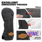 Black Lucky Poker Design  High Quality Headcovers Embroidery Golf Club Driver Head Fariway Wood  Hybrid Head Covers 3 Wood Headc