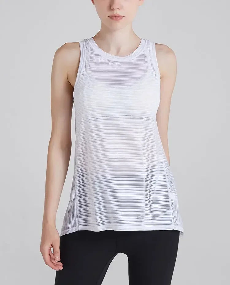 Sexy Sleeveless Backless Sports T-Shirt Women's Gym Tank Top Loose Sportswear Breathable Workout Tank Top Fitness Yoga Dance