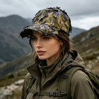 Men's 3D Leaves Ghillie Camo Baseball Cap, Tactical Hunting Hat for Fishing & Outdoor