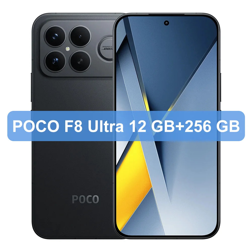 Global Version POCO F8 Ultra 5G Smartphone Snapdragon® 8 Elite Gen 5 6.9" Eye-care AMOLED Display 100W HyperCharge 6500mAh NFC I