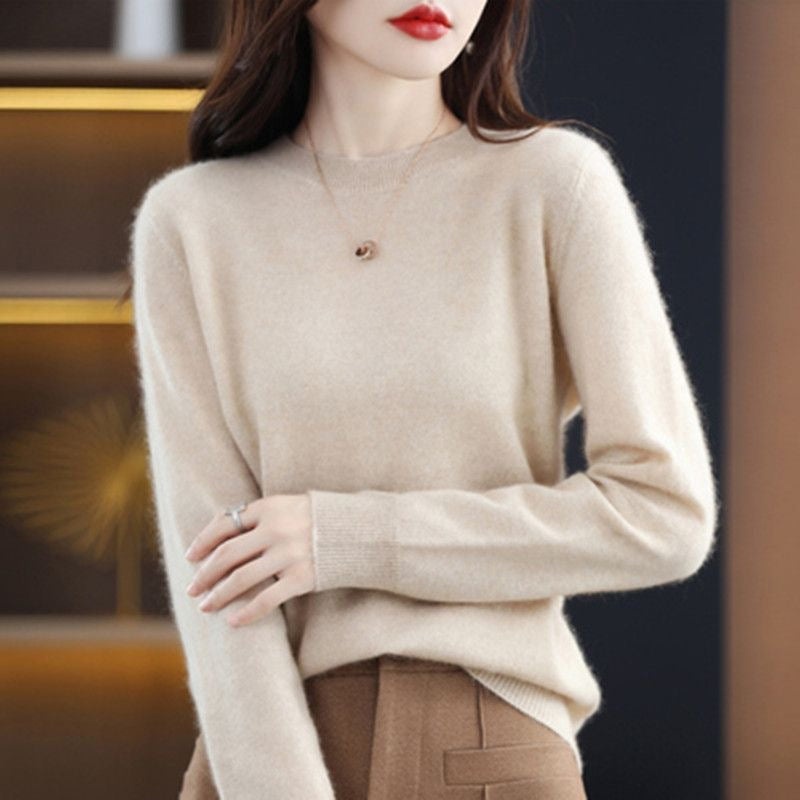 New Women Sweater O-neck Autumn Winter Basic Pullover Warm Casual Pulls Jumpers Korean Fashion Spring Knitwear Bottoming Shirt