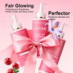 AILKE Superior Whitening Body Lotion, Moisturizing, Smooth Skin, Reduce Dark Spots, With Rose Essential Oil, Niacinamide, 500ml