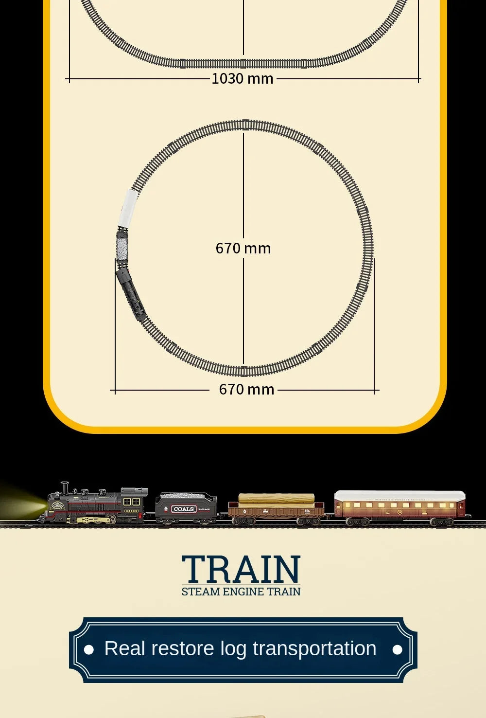 Kids Retro Electric Steam Train Rail Toys Classical Railway Freight Train High-Speed Tracks Train Model Boys Toys Christmas Gift