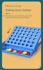Classic Connect Four Board Game Four in a Row-2 Players Strategy Puzzle Toy for Family Game Kids Adults Durable Plastic Grid Set