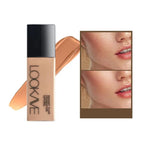 1Pcs Liquid Foundation Long Lasting Full Coverage Matte Cream CC Foundation Makeup Concealer Natural Liquid Base Moisturizing