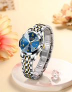LIGE Elegant Ultrathin Nordic Simple Style Quartz Movement Women's Wristwatch Fashion Stainless Steel Bracelet Belt Woman Watch