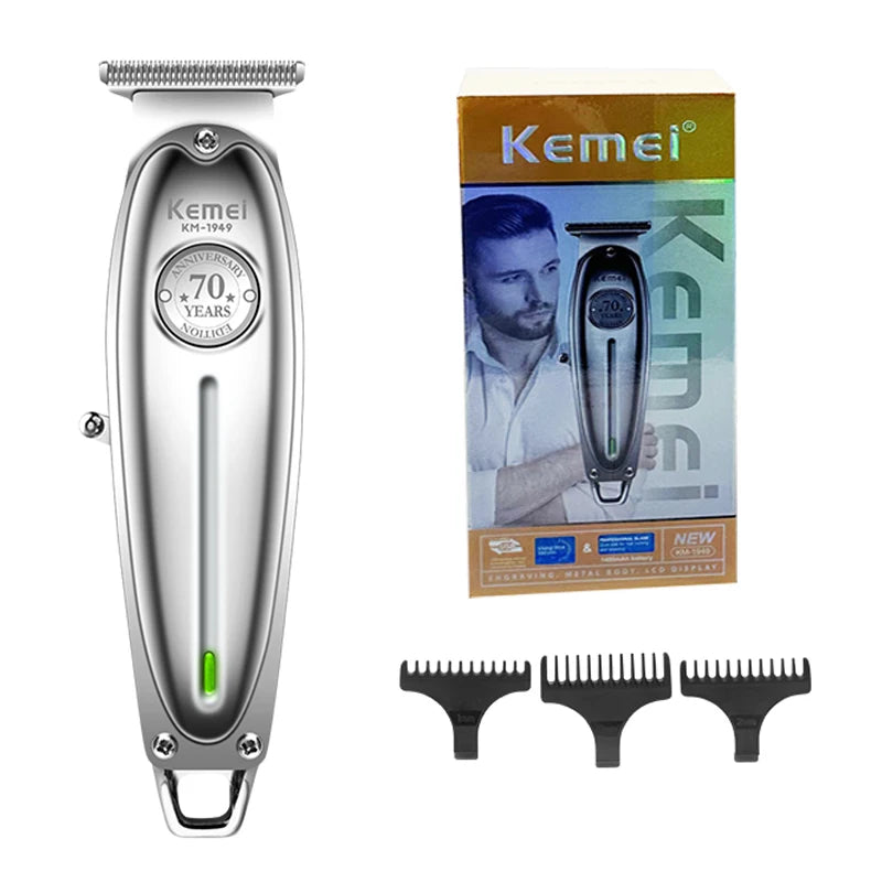 Kemei 1949 All-Metal Hair Trimmer Professional Clipper For Barber Rechargeable Men Electric Beard Shaver Hair Cutting Machine Ürün ana görseli