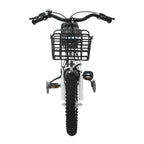 14" Kids Bike Adjustable Children's Bicycle Load 60kg w/Training Wheels+Basket+Backrest Rear Seat for 3-7 Year Old (White/Black)