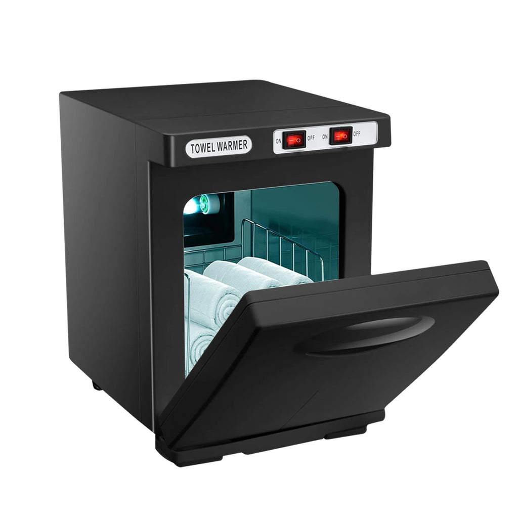 150W UV Ozone Heated Towel Sterilizer Cabinet  5L Fast Warm-Up for Spa Nail Salon 3-in-1 Disinfection with Heat & UV & Ozone