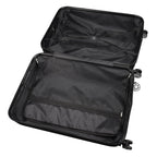 Anajqaqia Black Suitcase Set 3 Piece Luggage Set with Trolley Handle, Double Wheels and TSA Lock, Travel Suitcase Set