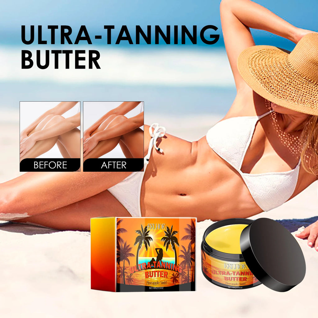 Tanning Gel for Deep Bronze Glow with Coconut Oil and Carrot Seed Oil for Outdoor Tanning to get Sun Kissed Skin Deep Hydration