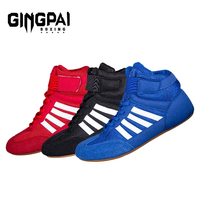 Professional Men Women Wrestling Boots 5 colors Boxing Shoes Couples Anti-Slippery Sneakers Mens Breathable Wrestling Boots Ürün ana görseli