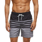 DATIFER Summer New Fashion Polyester Men Shorts Beach Quick Dry Printing Swimsuit Plus Size Mesh Liner Surfing Gym Shorts Men