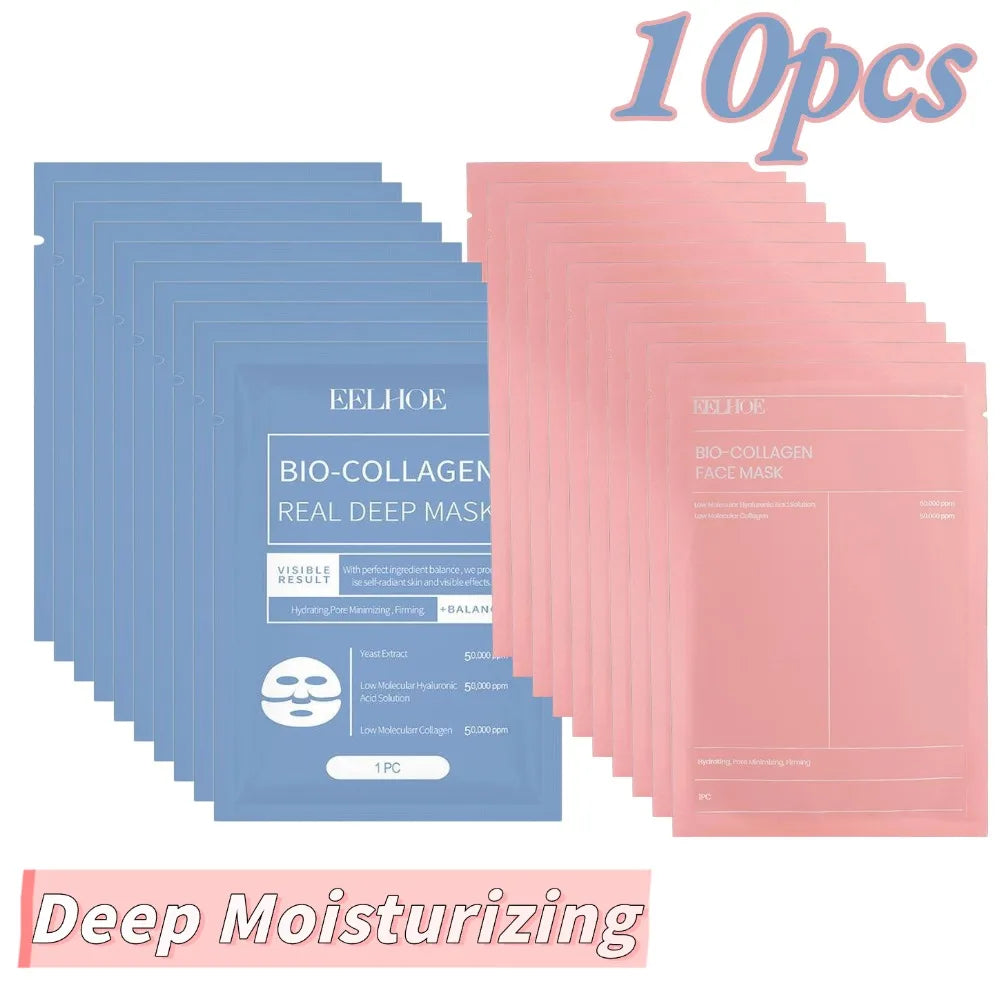 Real Deep Bio Collagen Mask Deep Moisturizing Hydrating Overnight Face Mask Refreshing Brightening firming Skin Care mask Ürün ana görseli