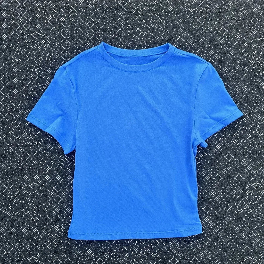 2026 NEW Short Sleeve Seamless Yoga Top Fitness Set Women Workout Running Sports Shorts Gym Suit
