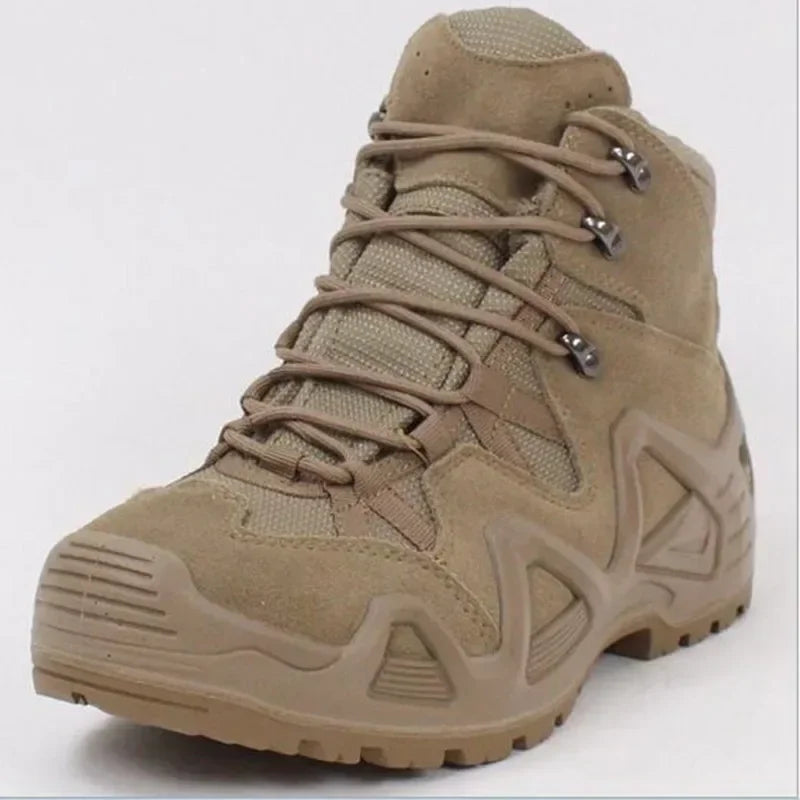 Men Casual Hunting Ankle Boots Outdoor Tactical Hiking Man Boot  Hunting Work Boots for Motorcycle Shoes Botas Militares Main image