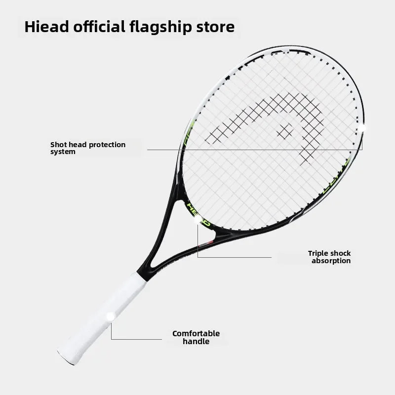 HEAD Tennis Racket Beginner Carbon Composite One-Piece Racket College Students Exercise Sports