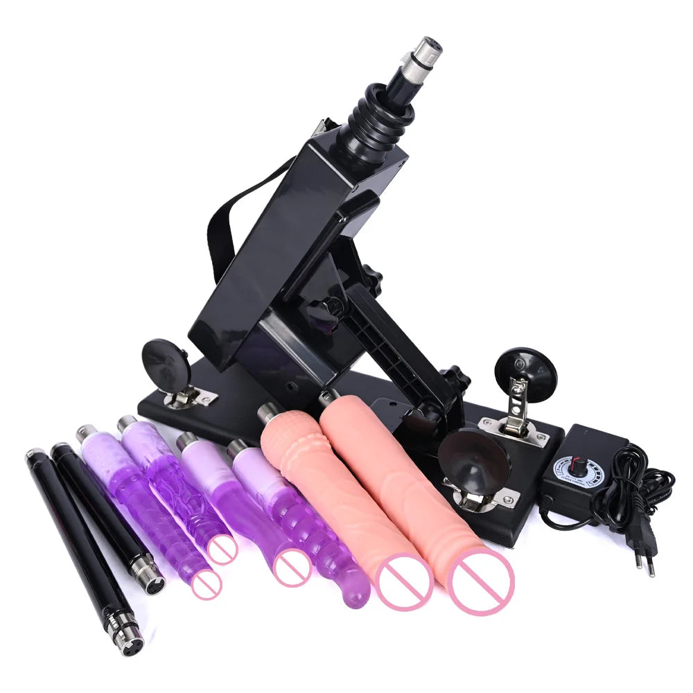 ROUGH BEAST Sex Machine for Women and Men with Dildo Attachment Automatic Masturbation Machine 3XLR Connector Sex Toys Products