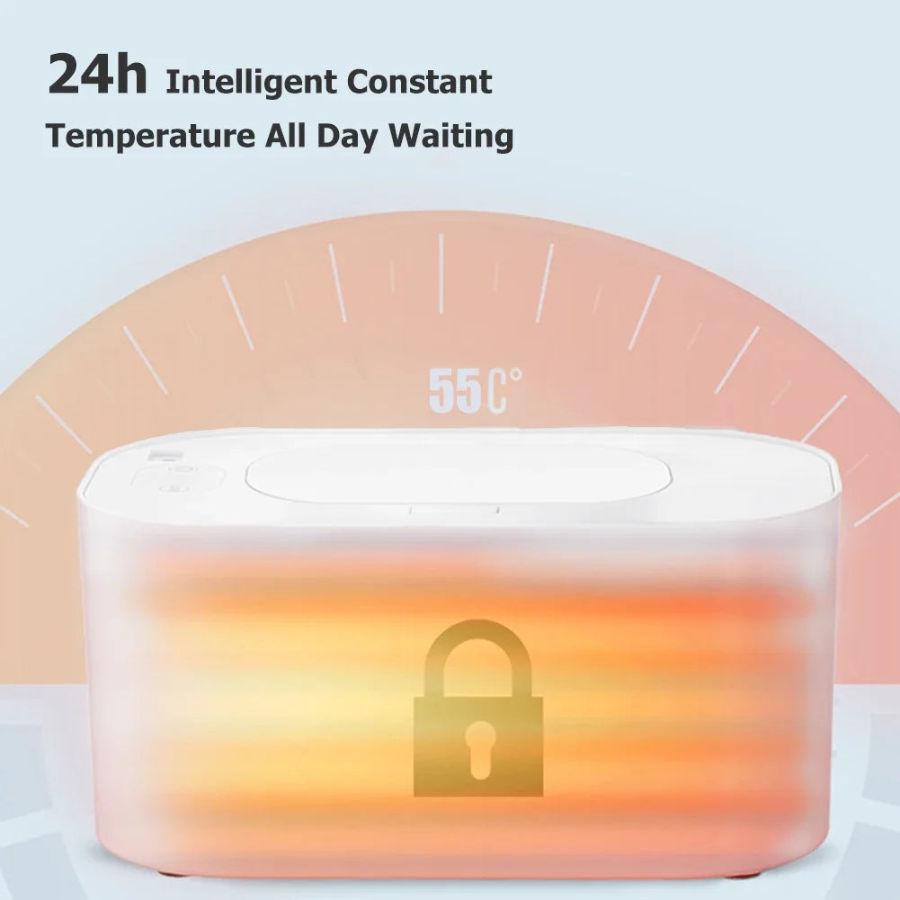 Portable Baby Wipes Heater Thermal USB Charging Warm Wet Towel Dispenser Napkin Heating Box Home Accessories