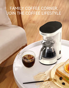 HiBREW 3 in 1 America Drip Coffee Machine Pour Over Coffee Maker Glass Teapot Hot Tea Maker  750ML H12
