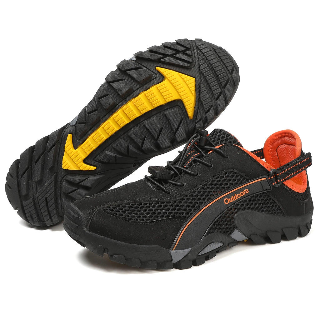 FANCYLEE Women's Hiking Shoes Breathable Mesh Trekking Sneakers Outdoor Lightweight Anti-Slip Mountain Climbing Shoes EU 36-42