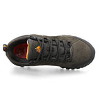HIKEUP Leather Men Shoes for Men's Casual Shoes Fashion Waterproof Winter Luxury Designer Brand Work Boots Man Non-slip Sneakers