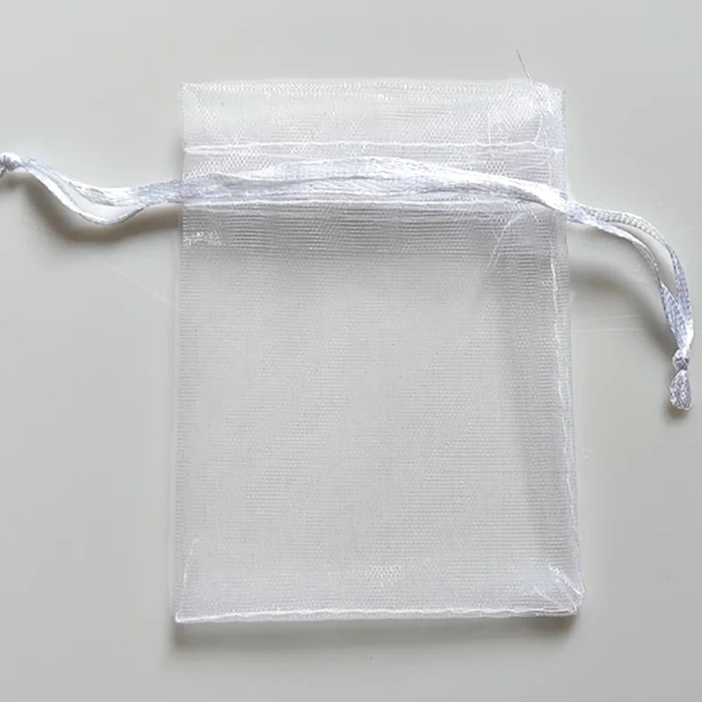 25/50/100pcs Organza Gift Bag Multicolor Drawstring Pouches For Candy Jewelry Bag Packing Wedding Gift Bags Organza Bag