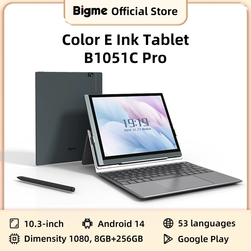 Bigme B1051C Pro 10.3'' Color Eink Ebook Reader Android 14 OS, Dimensity 1080, 8+256GB, Electronic Book Tablet 300PPI Ereader Ürün ana görseli