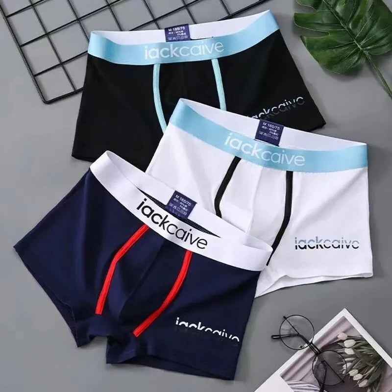 3Pcs Male Panties Cotton Men's Underwear Boxers Breathable Man Boxer Printed Underpants Comfortable Shorts Men Underwear M-3XL Main image