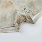 GlamGaze Halter Neck Keyhole Tie Dye Romper For Women Deep V Bodycon Shorts Jumpsuit Party Club Casual Daily Streetwear Outfit