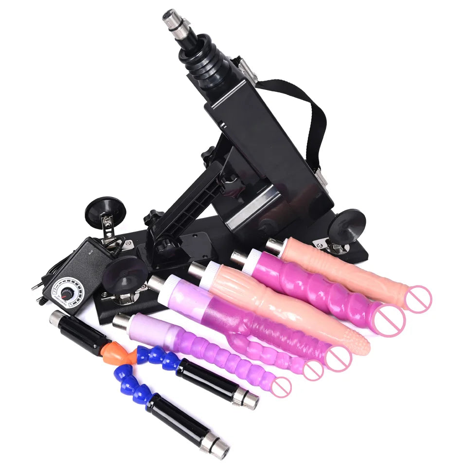 ROUGH BEAST Sex Machine for Women and Men with Dildo Attachment Automatic Masturbation Machine 3XLR Connector Sex Toys Products