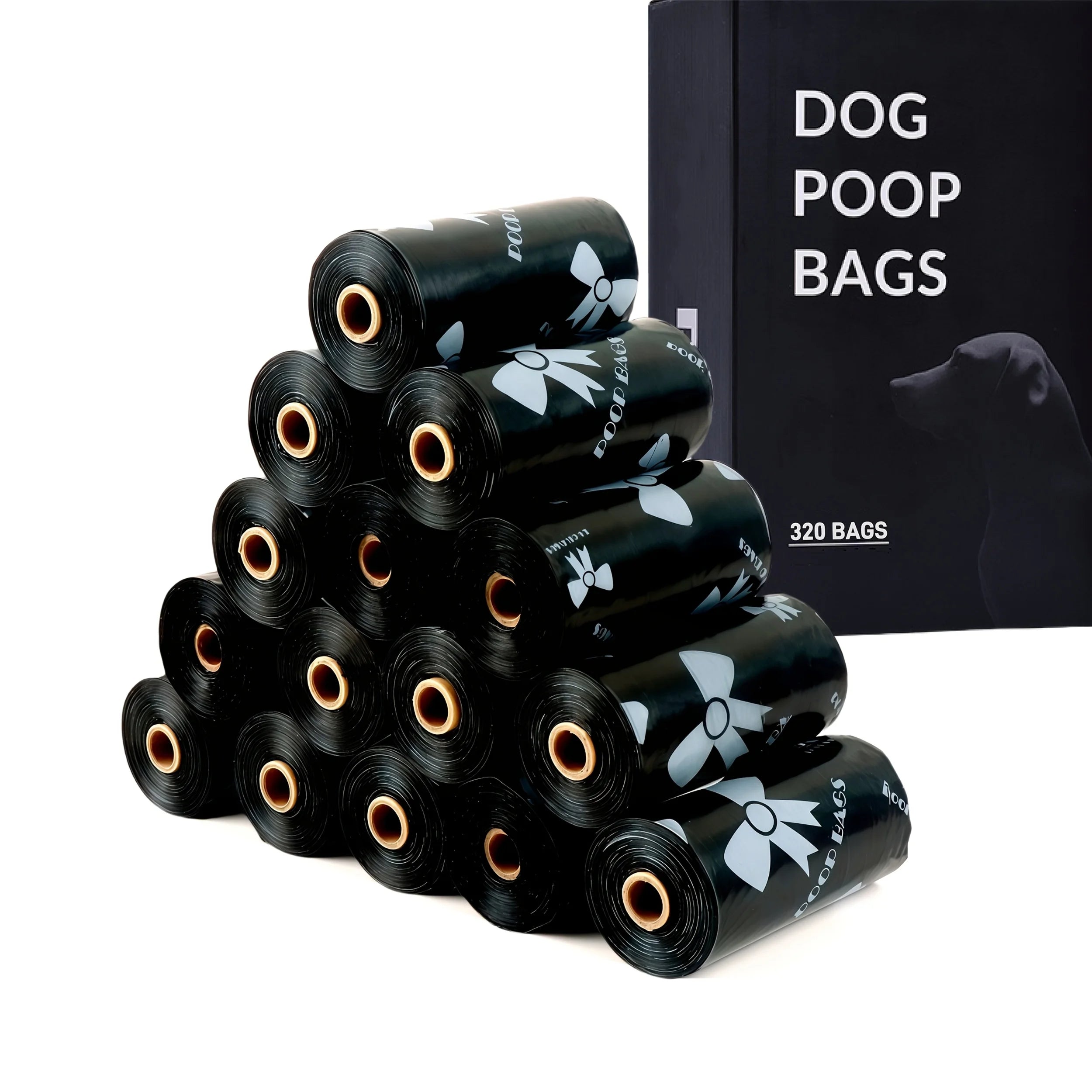 150 Count Heavy Duty Dog Poop Bags Trash Bags,Cleaning up all Kinds of Small Garbage, Pretty Pattern,Outdoor Travel Supplies Ürün ana görseli