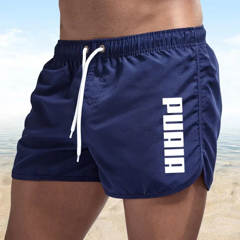 New Hot Summer Swim Trunks Sport Gym Running Shorts Male Beachwear Luxury Beach Shorts Quick Dry Mens Siwmwear Board Briefs Ürün ana görseli