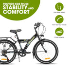 Hiland 20/24 Inch Children's Mountain Bike for Children Boys Girls from 6-10 Years with Shimano 6 Speed Gears