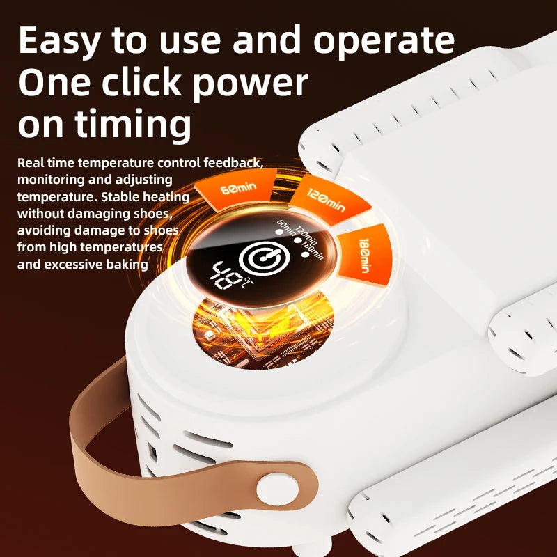 New 150W High Power Foldable Electric Shoe Dryer with Intelligent Timer Fast Drying Socks Glove Boot Heater Household Shoe Dryer Secondary image