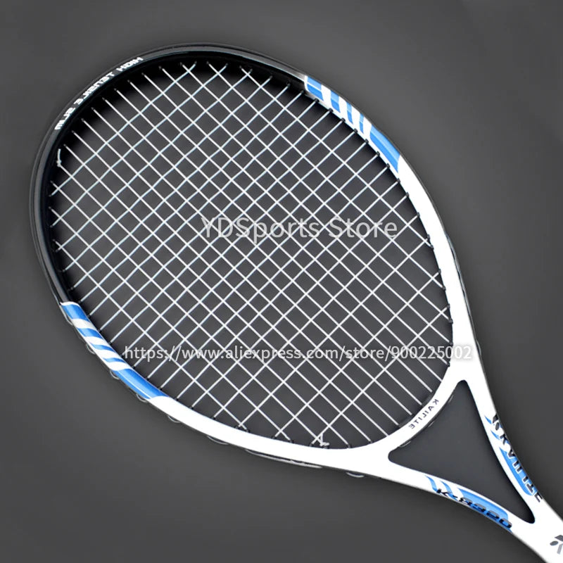 Professional Unisex Carbon Fiber Tennis Racket With Bag Training Paddle Rackets For Adult Men Women Ultra Light Racquet